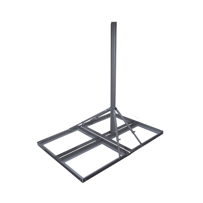 Non-Penetrating Antenna Peak Roof Mount, 1-pole Version, 60-inch Mast, Galvanized Steel with Powder Coating